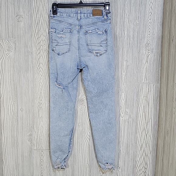American Eagle Next Level Stretch Curvy Super Hi-Rise Jeggings Jeans Womens 2S - Picture 4 of 13